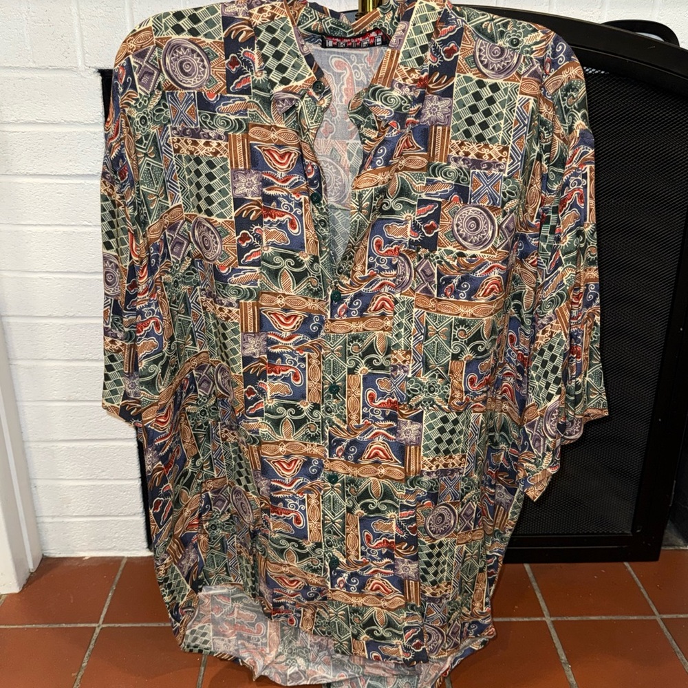 Men's Multicolor Patterned Jacket - image 1